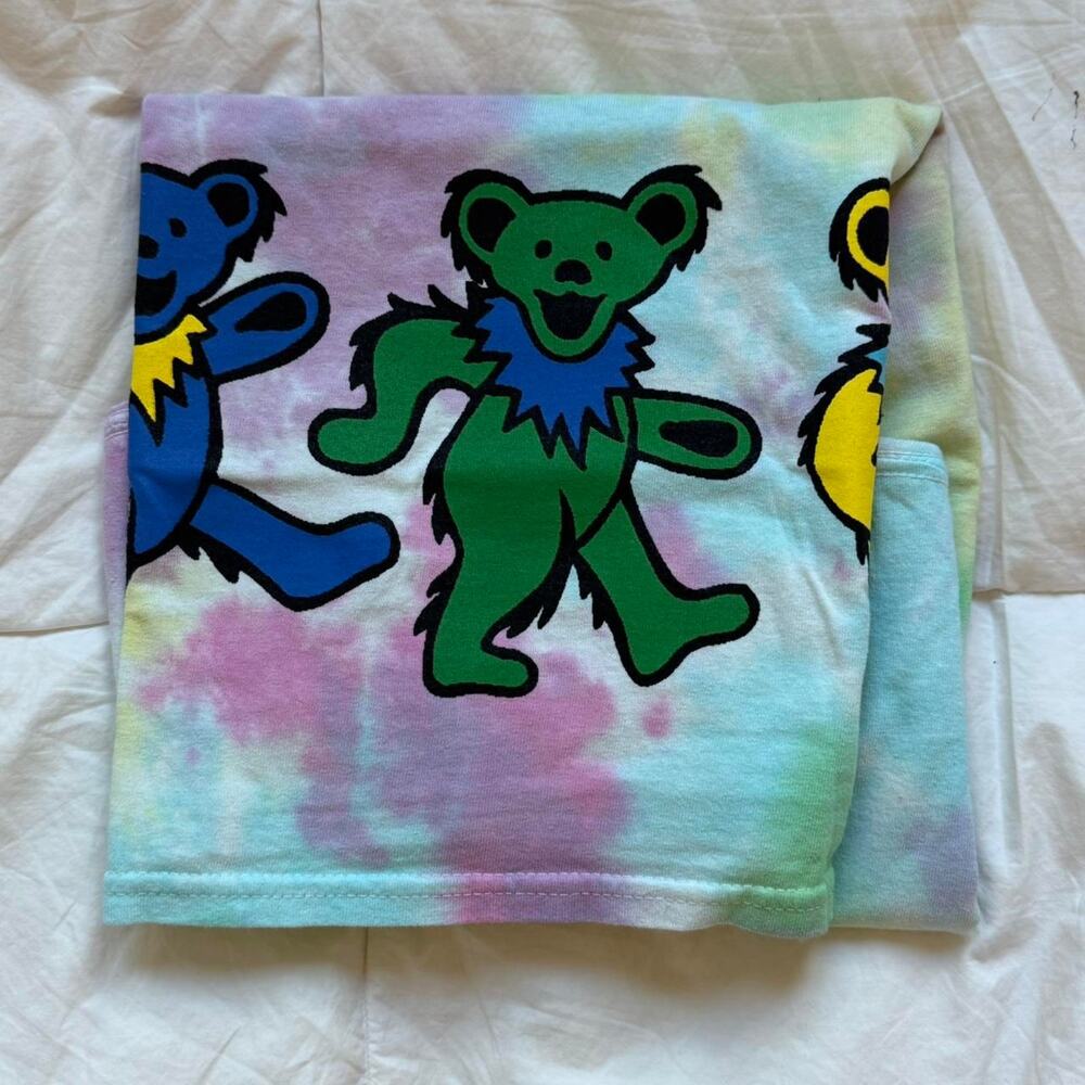 Grateful dead band tee 2021 S dancing bears tie dye cotton casual grunge alt